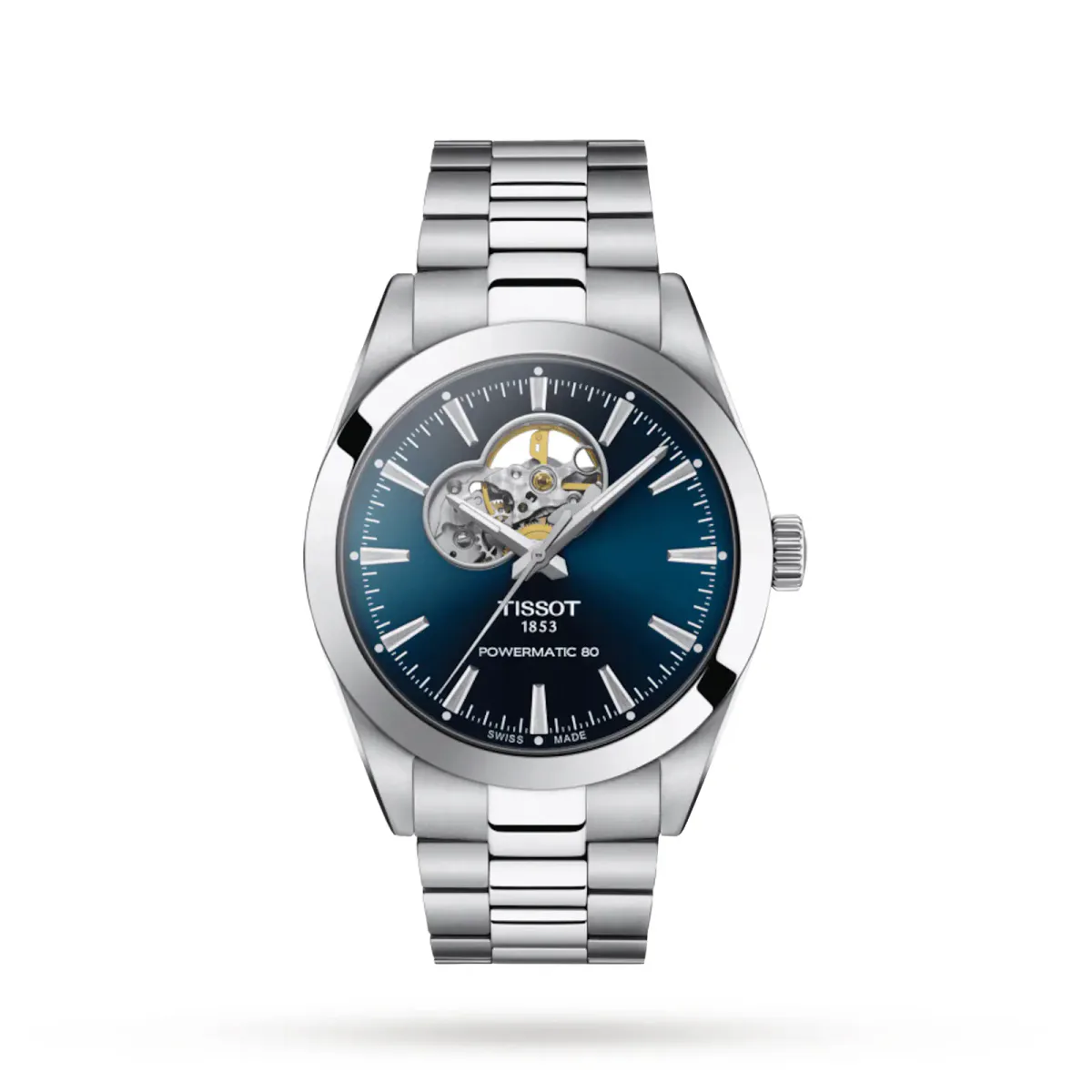 Tissot Gentleman Open Heart 40mm Mens Watch