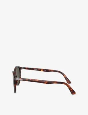 PERSOL PO3152S Round-Frame Acetate Sunglasses detail 3