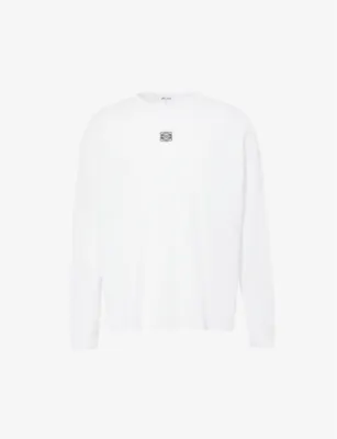 LOEWE Anagram-embroidered cotton-jersey long-sleeved T-shirt