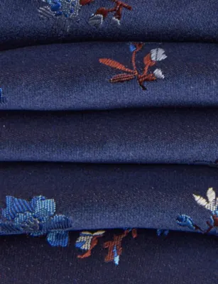 PAUL SMITH Floral Silk Tie detail 2