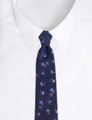 PAUL SMITH Floral Silk Tie detail 3