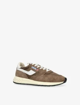 AUTRY Reelwind Suede Trainers - EUR 40 / 6 UK MEN in DARK BROWN, additional product view 3