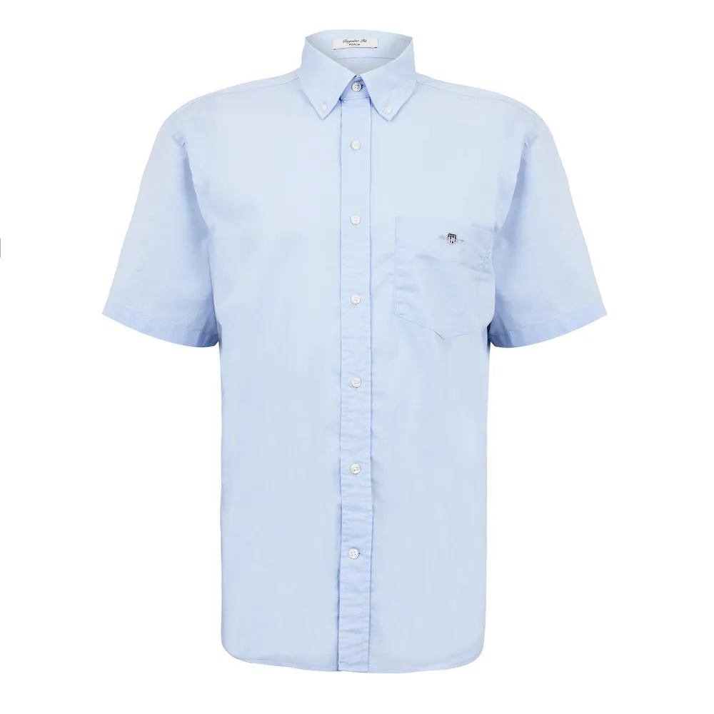 Gant Men's Classic Poplin Short Sleeve Shirt