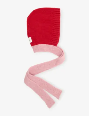 CLOIMH Tied Knitted Wool Hat in Red/rose – Mens | Hats | Hats