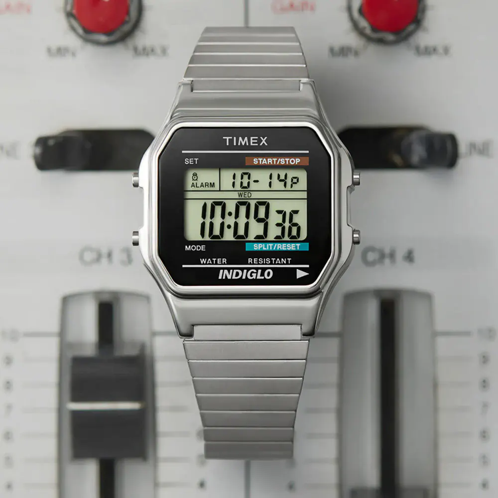 Timex Classic Digital 34mm Unisex Watch Black in Black, additional product view 2
