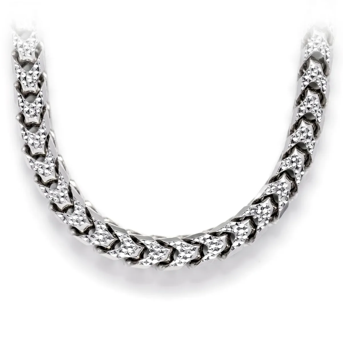 For Him Sterling Silver Franco Chain in 7mm / 925 Sterling Silver / 22" – Chain