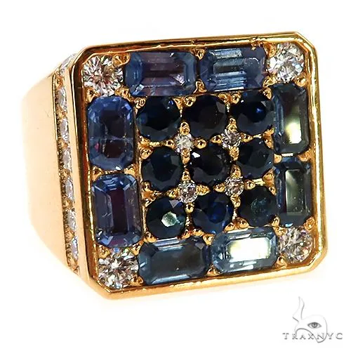 PIA - For Him GEMSTONES Blue Sapphire Diamond Pinky Ring 67347 in Rose / 5 – Ring