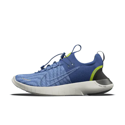 Nike Free RN By You Custom Men's Road Running Shoes - Deep Royal Blue/Royal Pulse/Deep Royal Blue