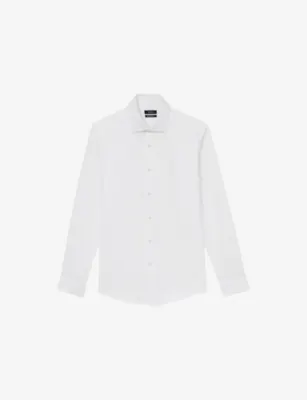 REISS Remote Slim-Fit Cotton Shirt