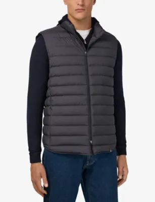 BOGGI MILANO Quilted Funnel-Neck Shell Gilet detail 3