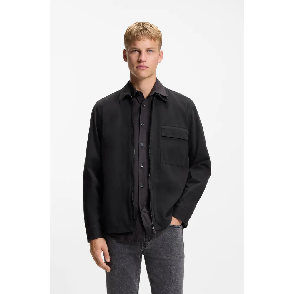 Boss Men's Lorum Cotton Full-Zip Jacket detail 2