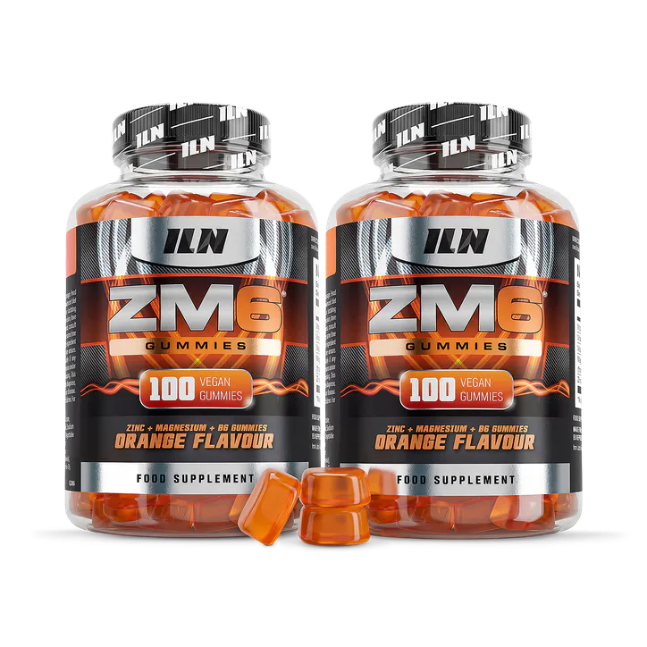 Iron Labs Nutrition ZM6 Gummies - High Strength Zinc, Magnesium & Vitamin B6 - 200 Vegan Gummies (Orange Flavour)