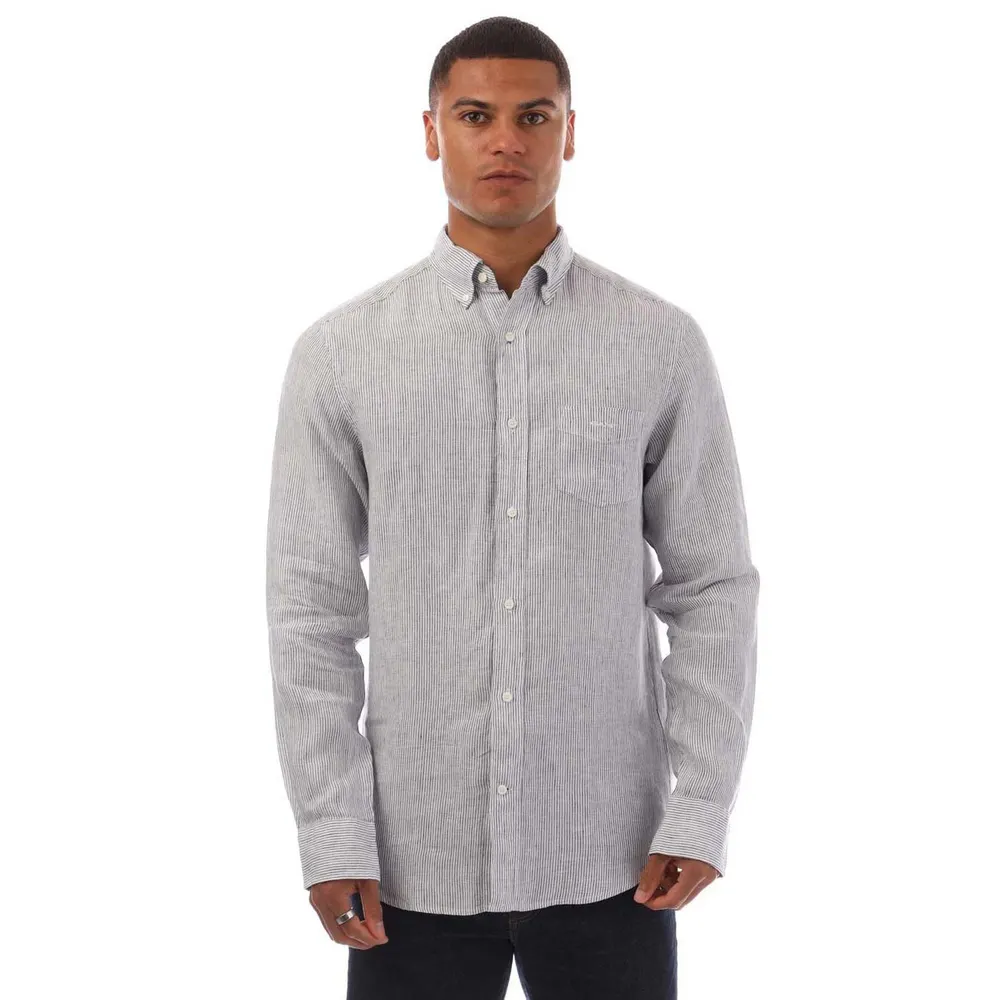 Gant Regular Fit Striped Linen Shirt