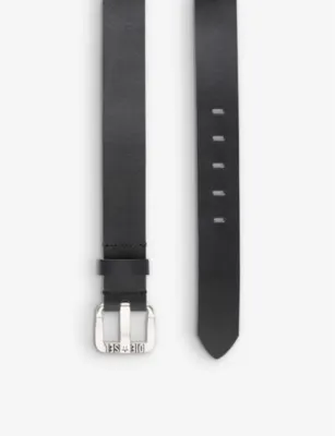 DIESEL B-Star Ii logo-embossed leather belt - 34 detail 2