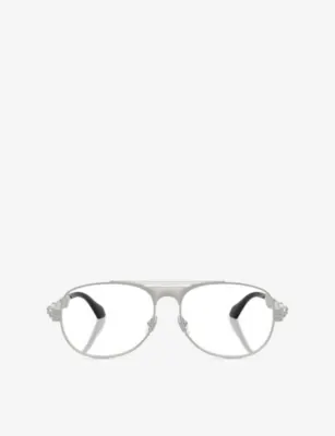 VERSACE VE1319 Pilot-Frame Metal Optical Glasses