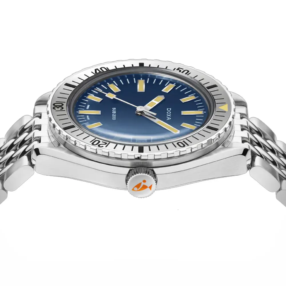 DOXA Sub 200 Carribean 42mm Mens Watch Blue in Blue, additional product view 3