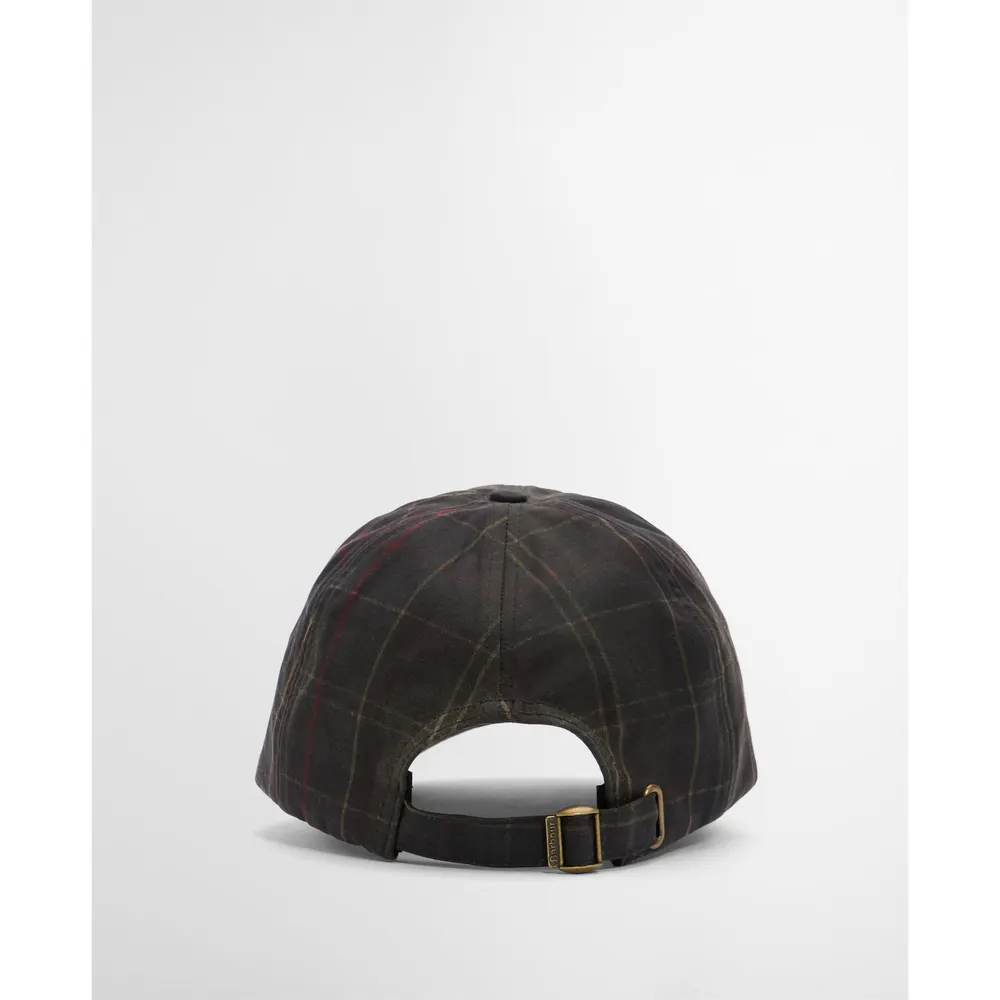 Barbour Haydon Waxed Tartan Cap detail 2