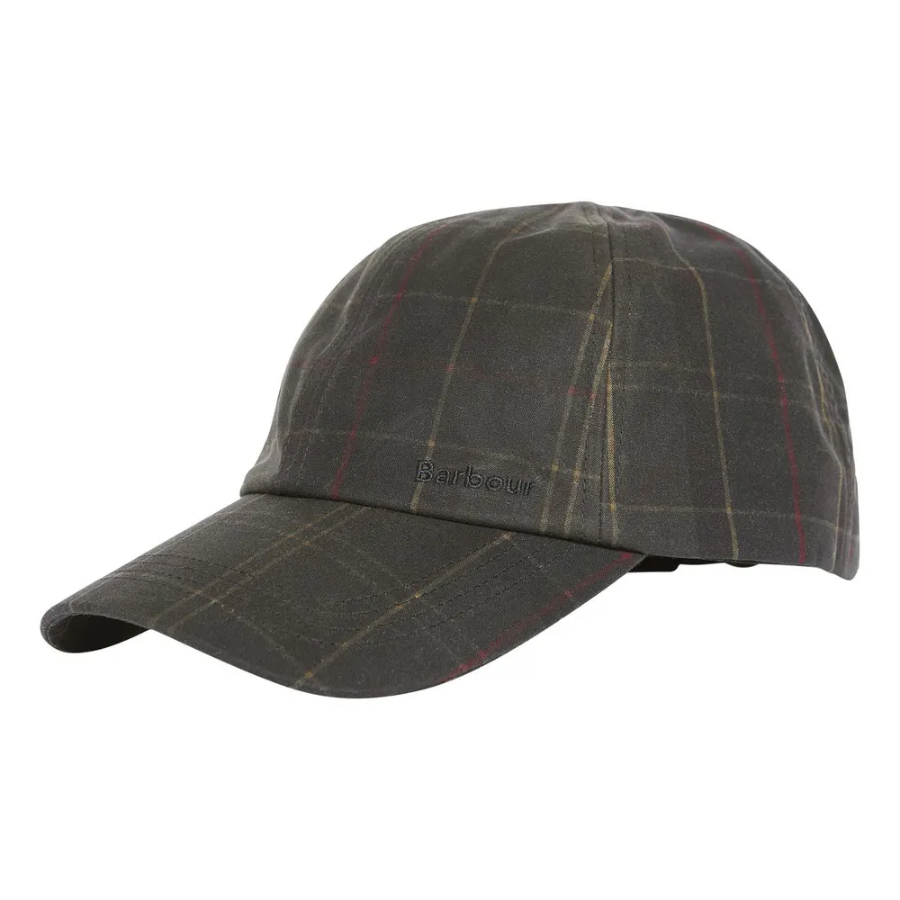 Barbour Haydon Waxed Tartan Cap detail 3