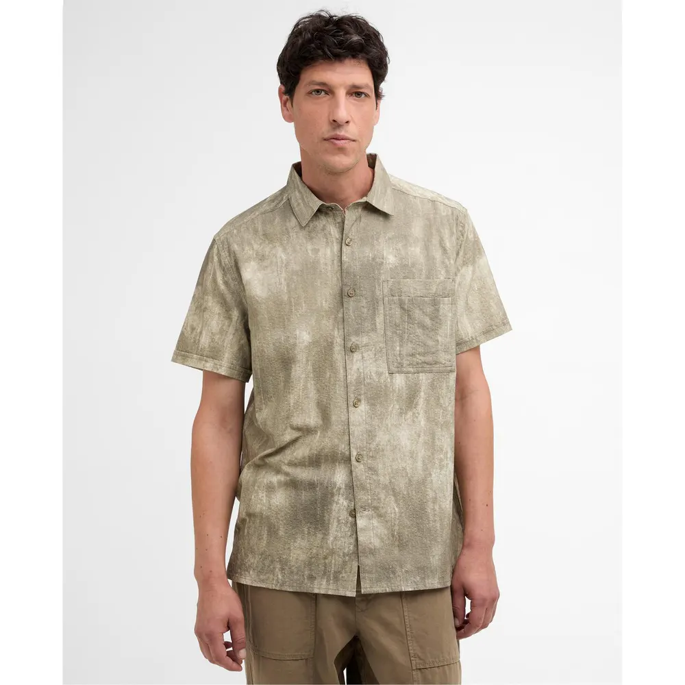 Barbour Mens Ross Short Sleeve Shirt detail 2
