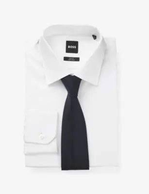 BOSS Woven Silk Tie detail 3
