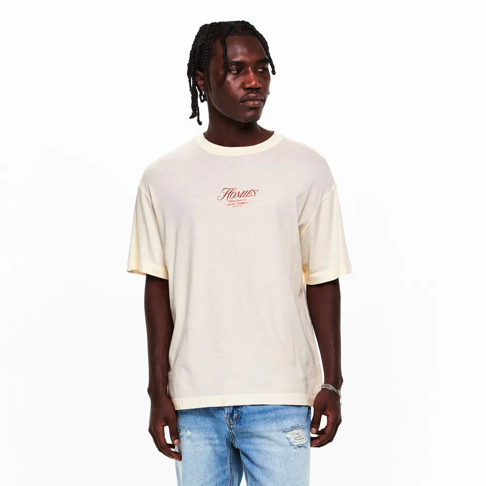 Homies Marbella HOMIES PISCINA T-SHIRT BEIGE in Beige, additional product view 3