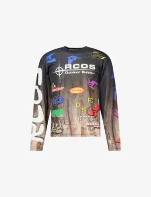 REESE COOPER Owens Long-Sleeve Micro-Mesh Jersey Top