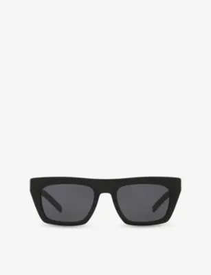 SAINT LAURENT YS000582 SL M131 Rectangle-Frame Acetate Sunglasses