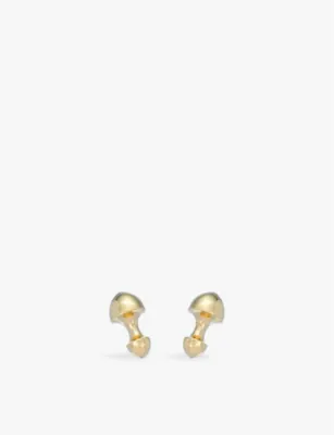 LA MAISON COUTURE Biiju Bullet 18ct yellow gold-plated sterling silver cufflinks