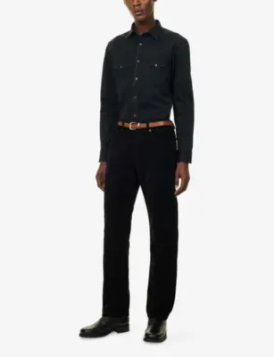 TOM FORD Slim-Fit Western Denim Shirt - 15.75 detail 2