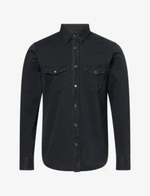 TOM FORD Slim-Fit Western Denim Shirt - 15.75