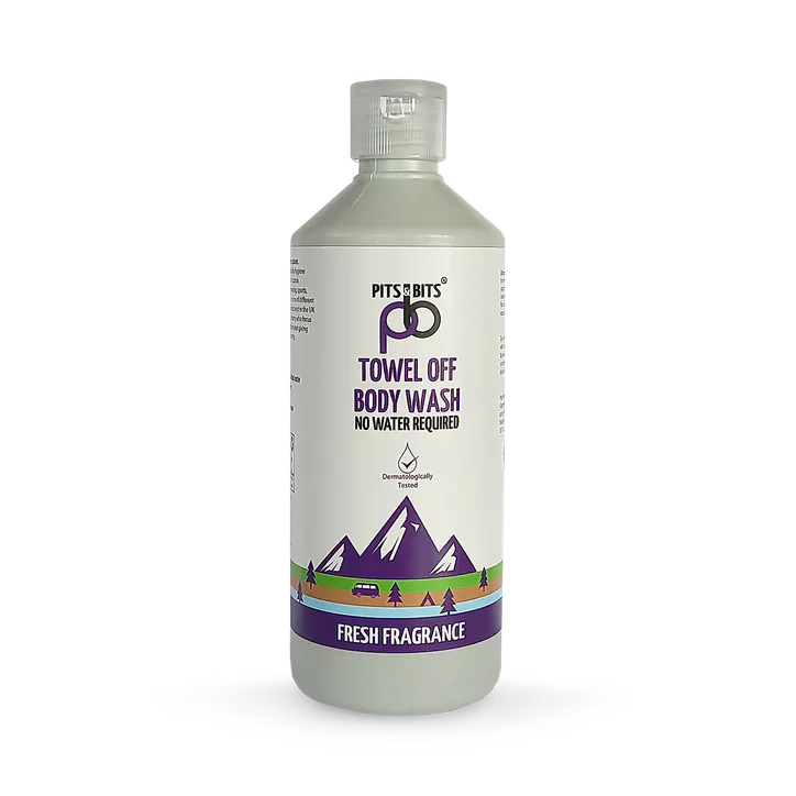 Pits & Bits No Rinse, Water Free, Post Adventure, Body Wash 500ml