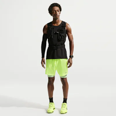 Nike Stride Men's Dri-FIT 18cm (approx.) Briefs-Lined Running Shorts - Volt Ice