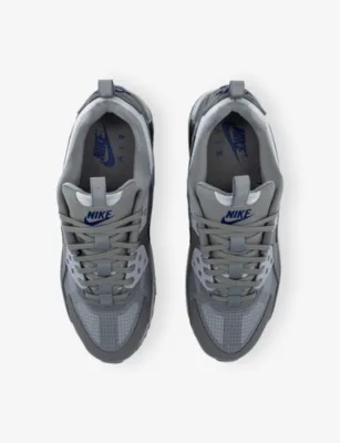 For Him Air Max 90 Drift Leather And Mesh Trainers - 11.5 in COOL GREY WOLF GREY DEEP, additional product view 2