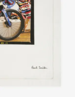 PAUL SMITH Dream Factory Paul's Office Print Cotton Pocket Square detail 2