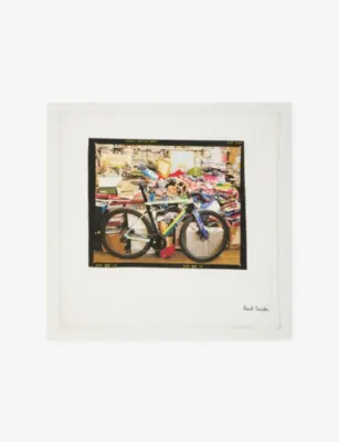 PAUL SMITH Dream Factory Paul's Office Print Cotton Pocket Square