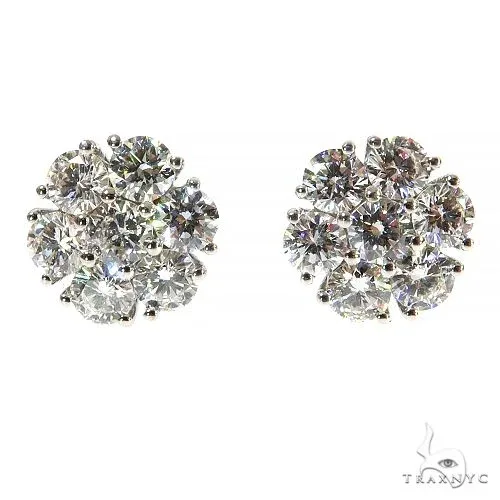 AHMED - For Him CVD 20 Pt Flower Diamond Earrings 68028 in Rose – Earrings