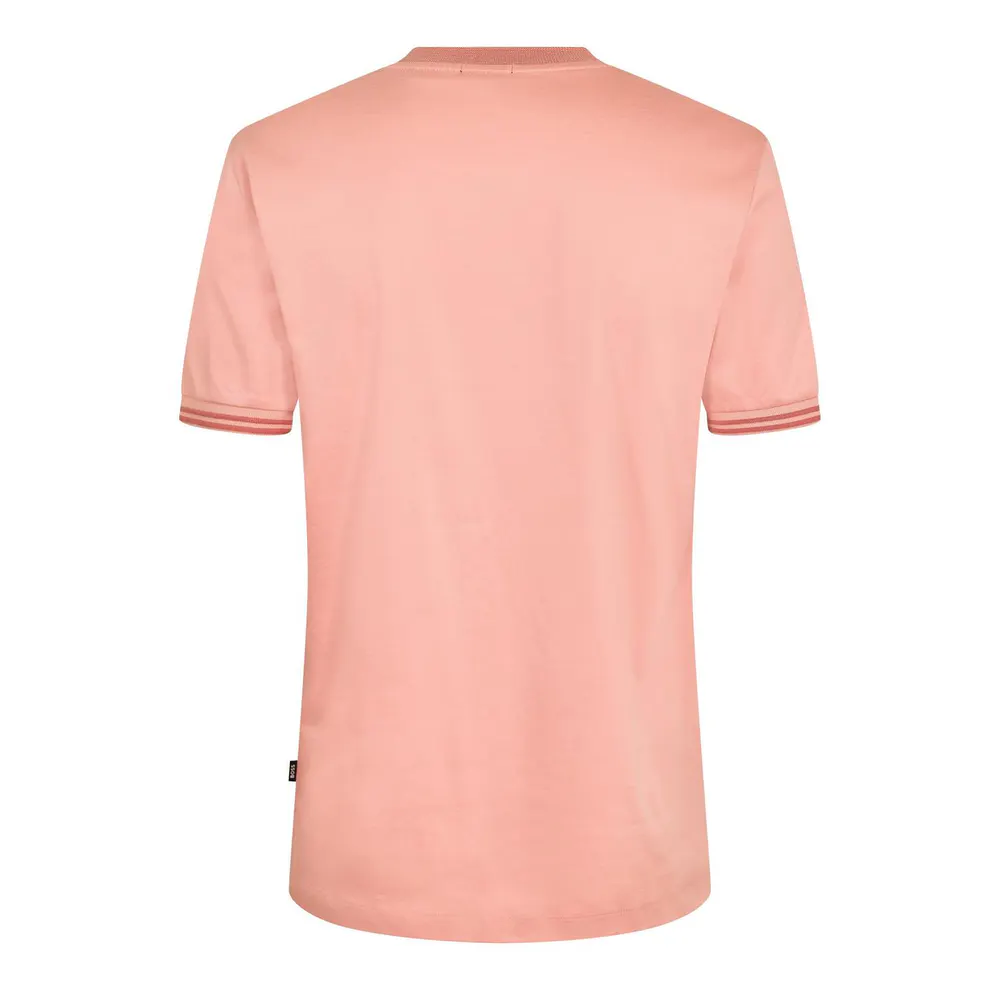 Boss Mens BOSS BLACK Tessler Short Sleeve Cotton T-Shirt - Regular Fit detail 2