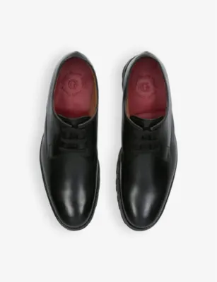 GRENSON Gardener lace-up leather Derby shoes - EUR 44 / 10 UK MEN in BLACK, additional product view 2