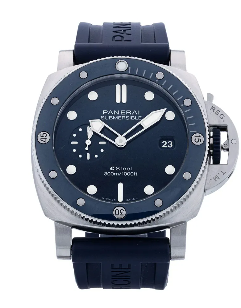 Panerai Submersible QuarantaQuattro PAM01289 — 2023 — Excellent in Blue – Pre-owned watches