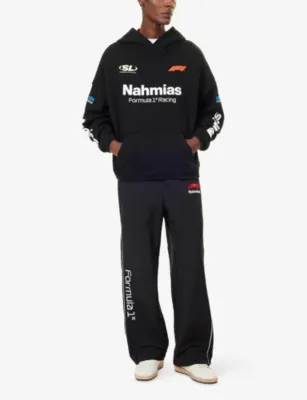 NAHMIAS F1 Brand-Print Cotton Hoody detail 2