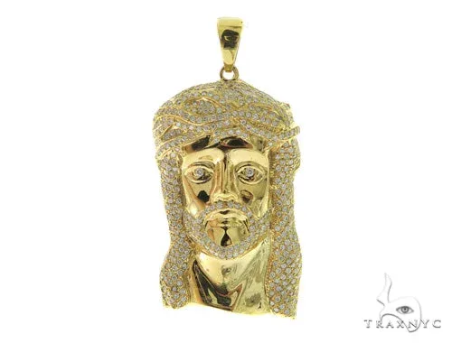 RINA - For Him CUSTOM Jesus Diamond Pendant 49769 in Rose Gold – Pendant