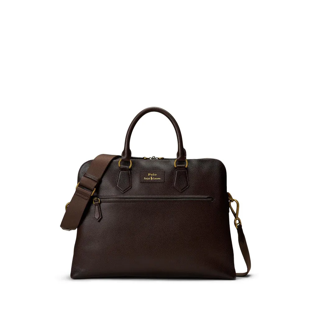 Polo Ralph Lauren Pebbled Leather Commuter Bag