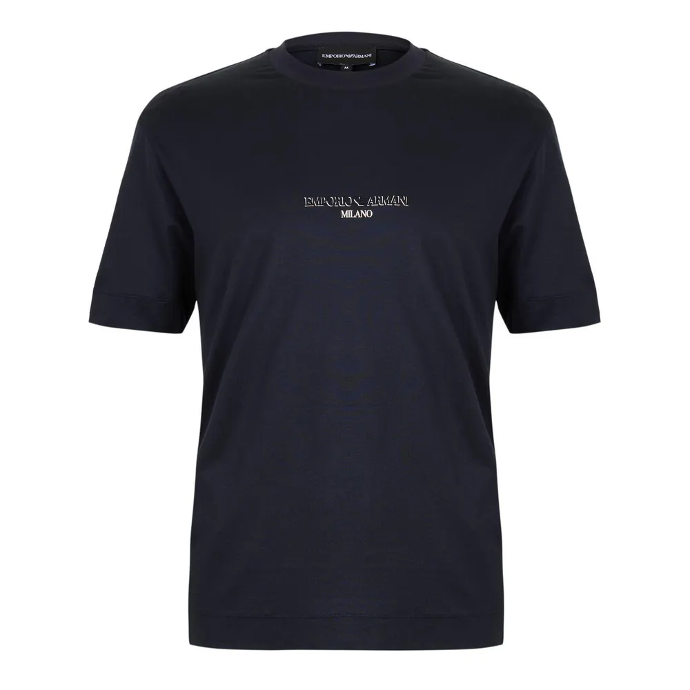 Emporio Armani Men's Short-Sleeve Crew-Neck Cotton T-Shirt