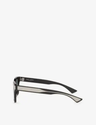 SAINT LAURENT SL 790 Square-Frame Acetate Sunglasses detail 3