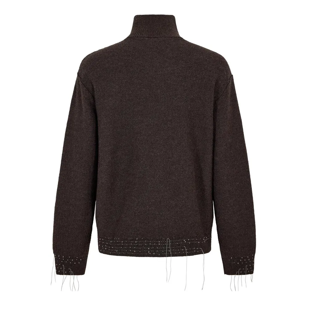Maison Margiela MMM Broken Gauge Knt Sn61 in Brown, additional product view 2