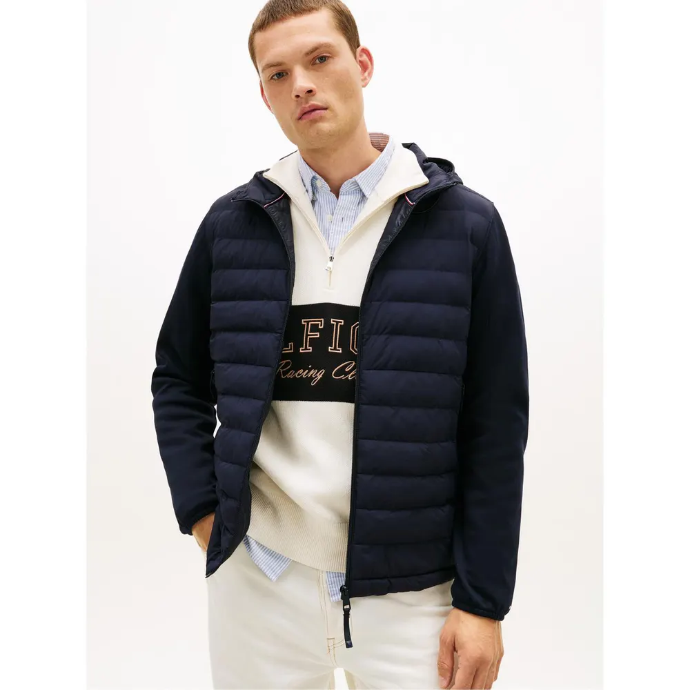 Tommy Hilfiger Men's MixMedia Hybrid Jacket detail 2