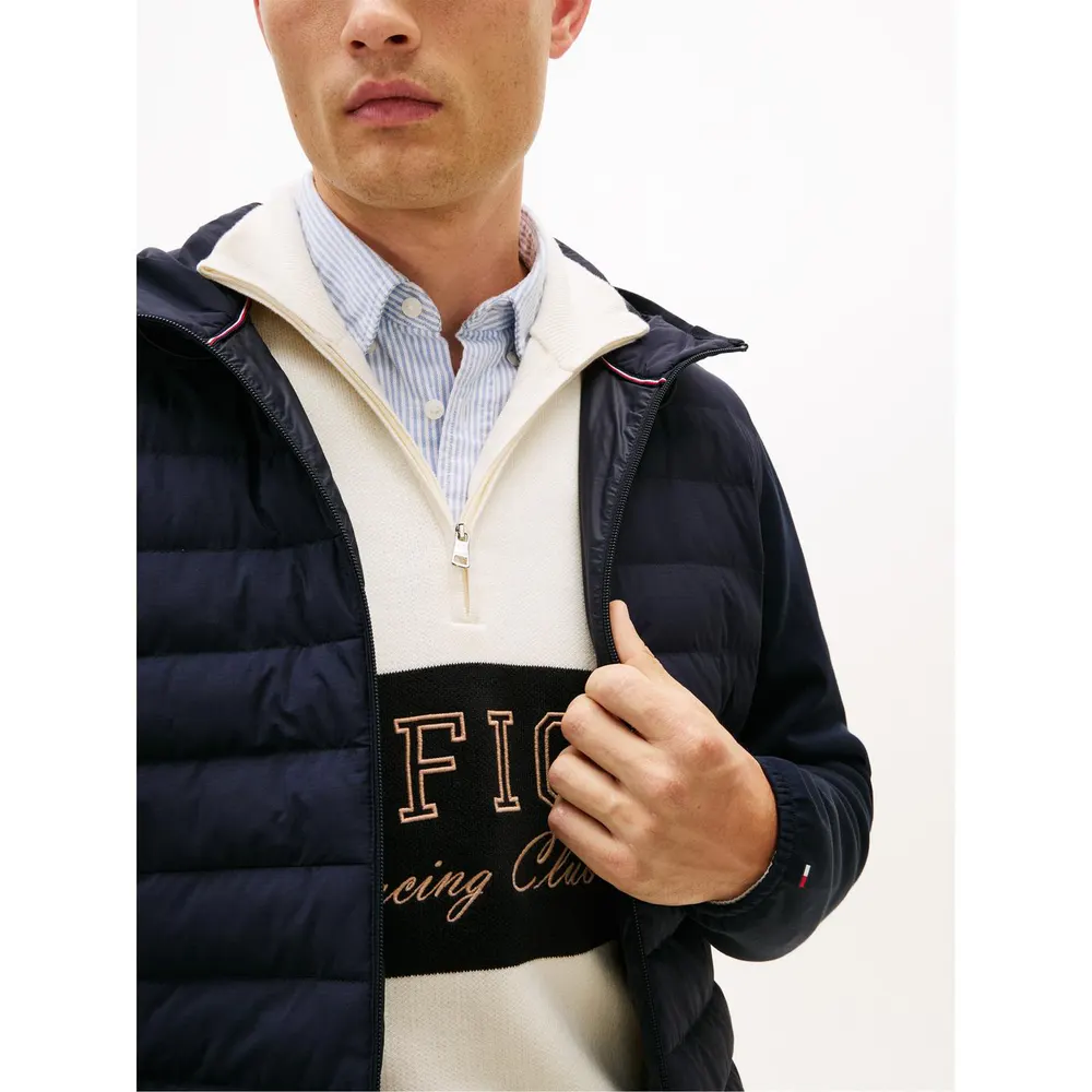 Tommy Hilfiger Men's MixMedia Hybrid Jacket detail 3