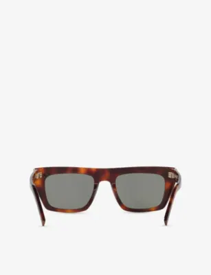 SAINT LAURENT SL M131 Rectangle-Frame Acetate Sunglasses detail 3