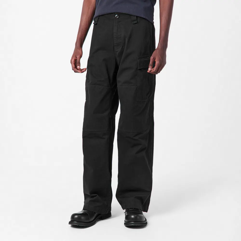 Balenciaga Men's Multi-Pocket Cargo Trousers in Black, additional product view 3
