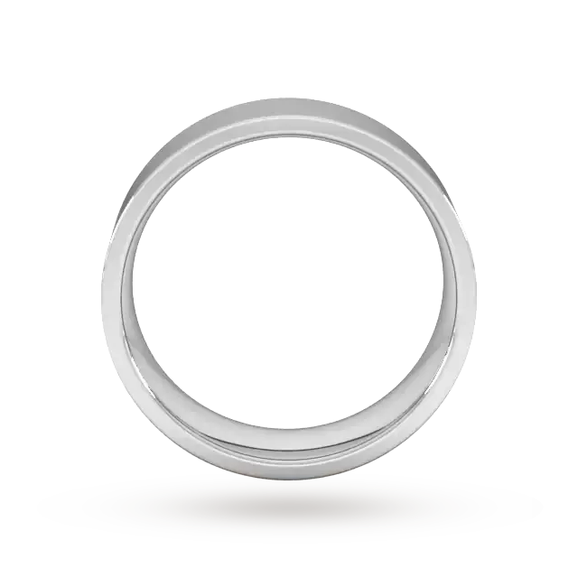For Him 7mm Flat Court Heavy Wedding Ring In 18 Carat Yellow Gold, additional product view 3